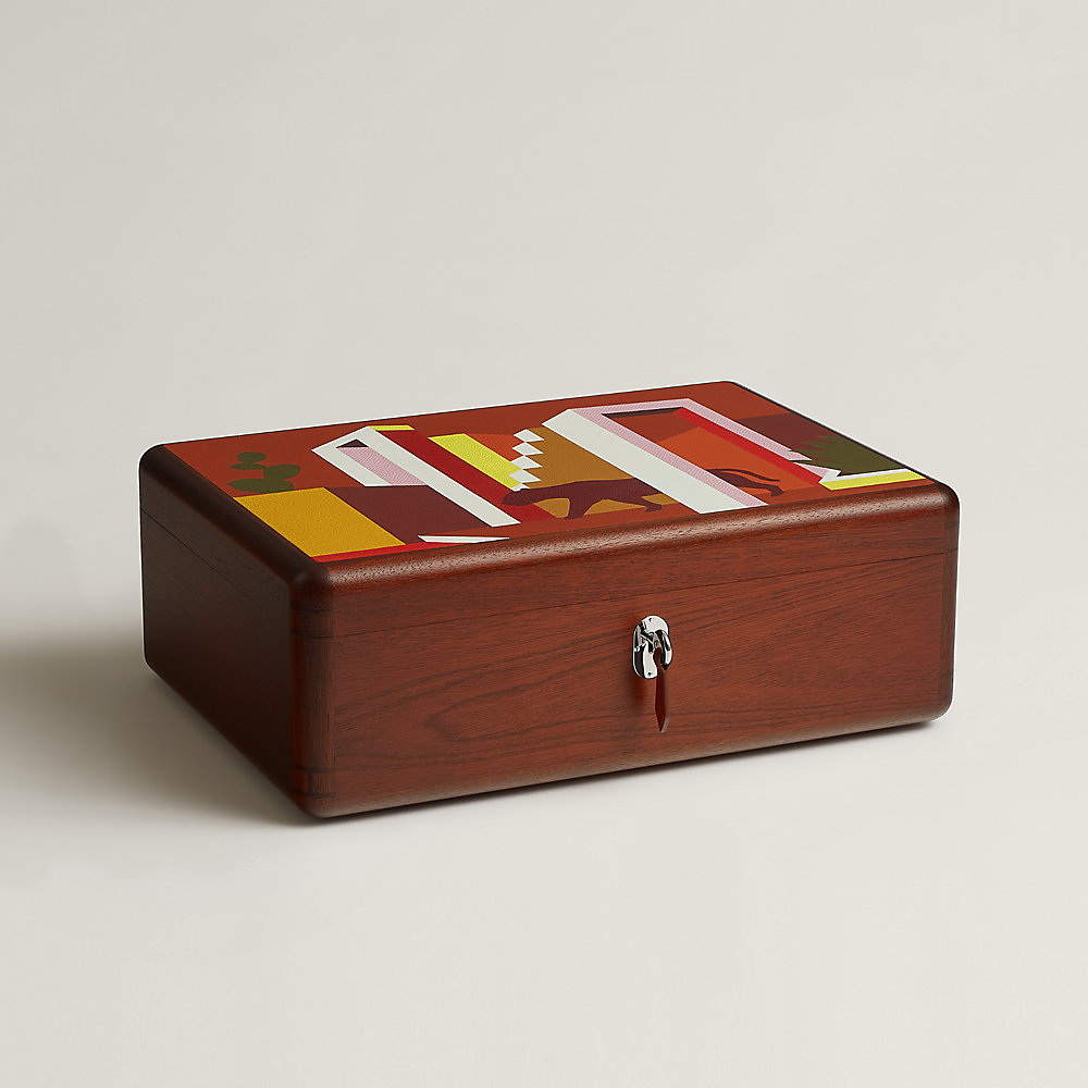 人気の新作 dans Felin Casaque un Hermès | box watch Mexicain Jardin 小物